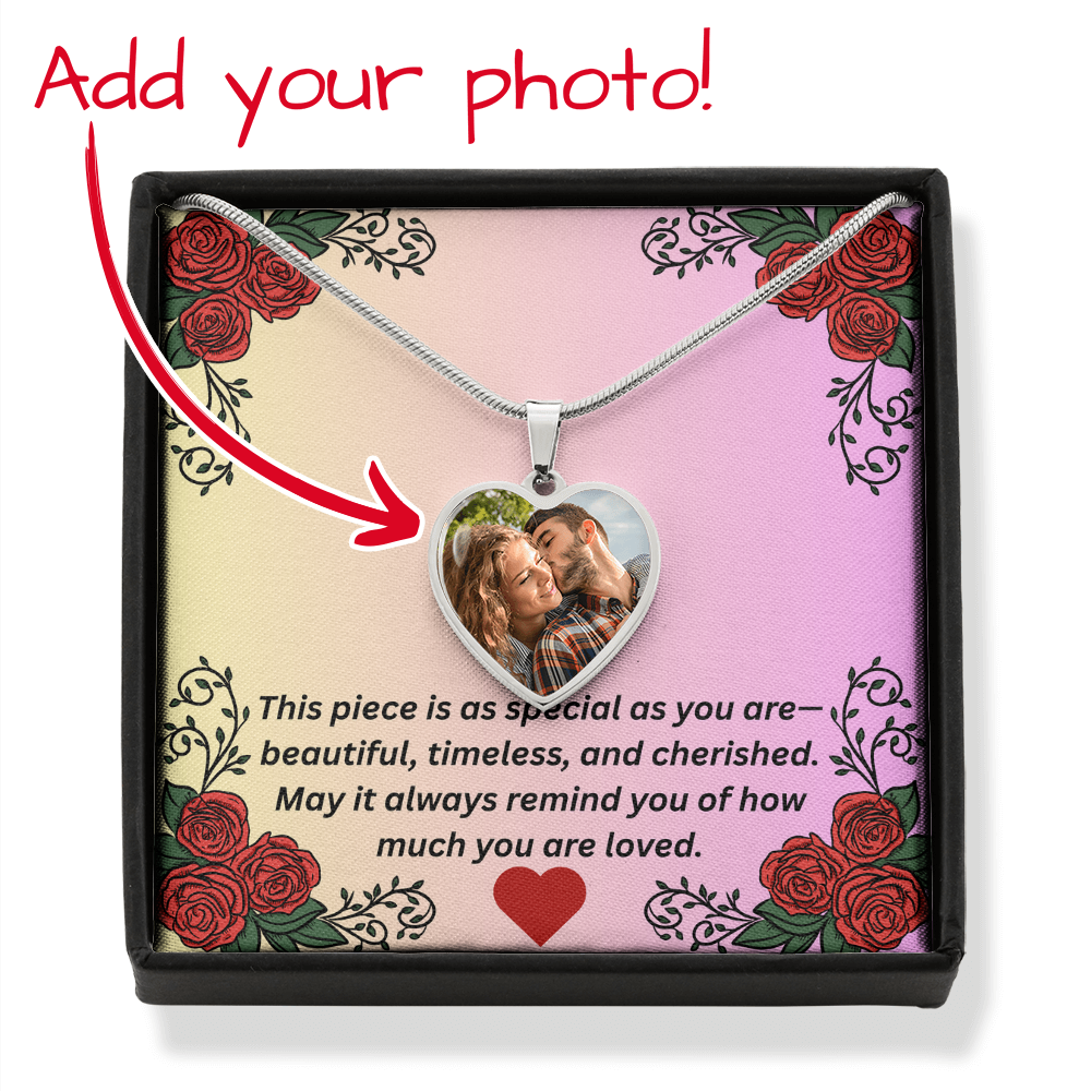 Personalized Heart Necklace Gift Box