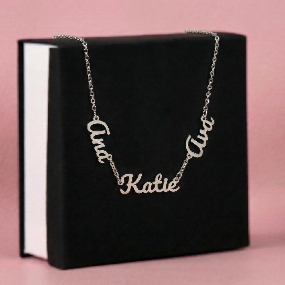 3 Name Necklace
