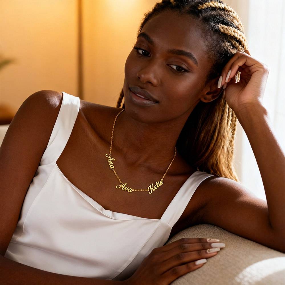 3 Name Necklace