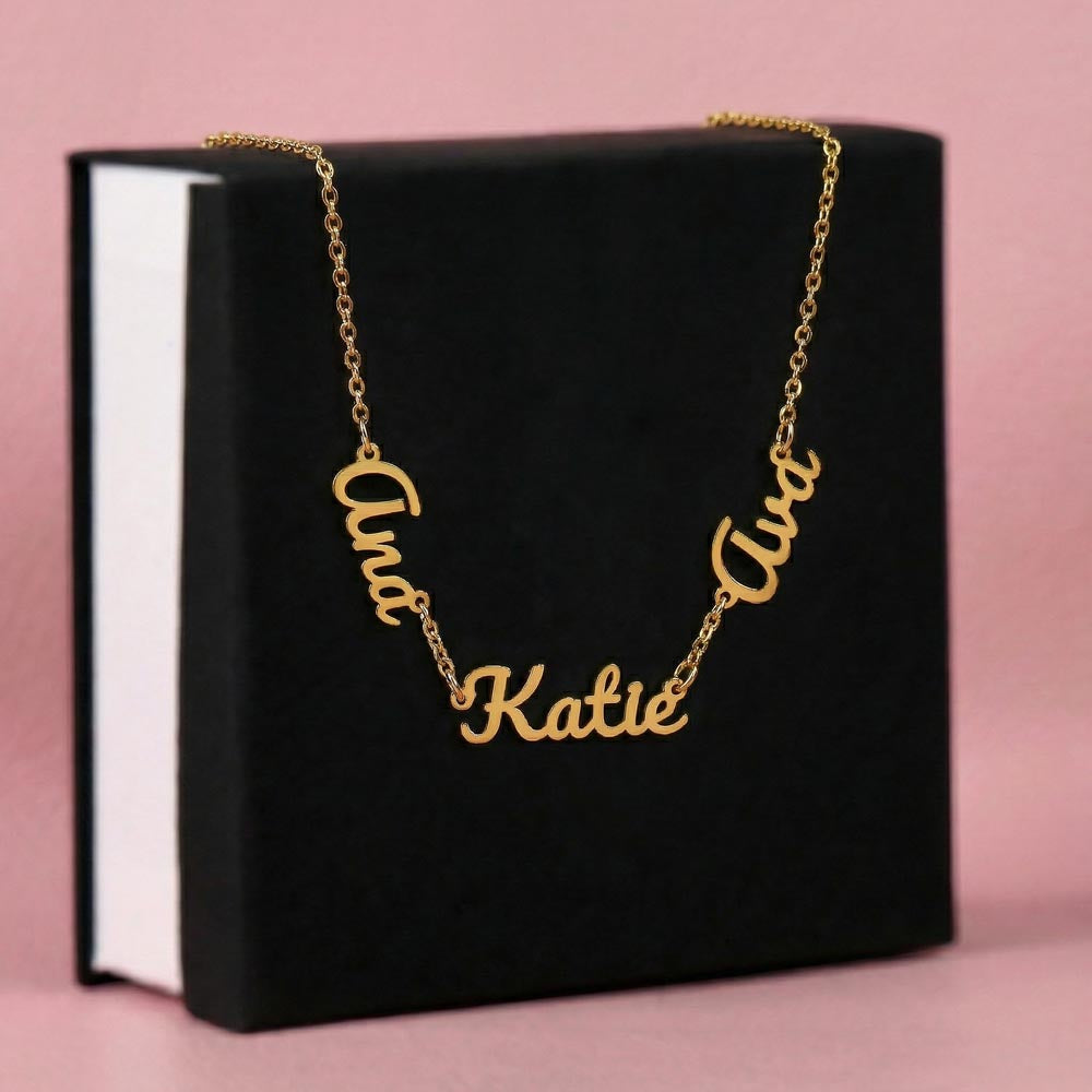 3 Name Necklace
