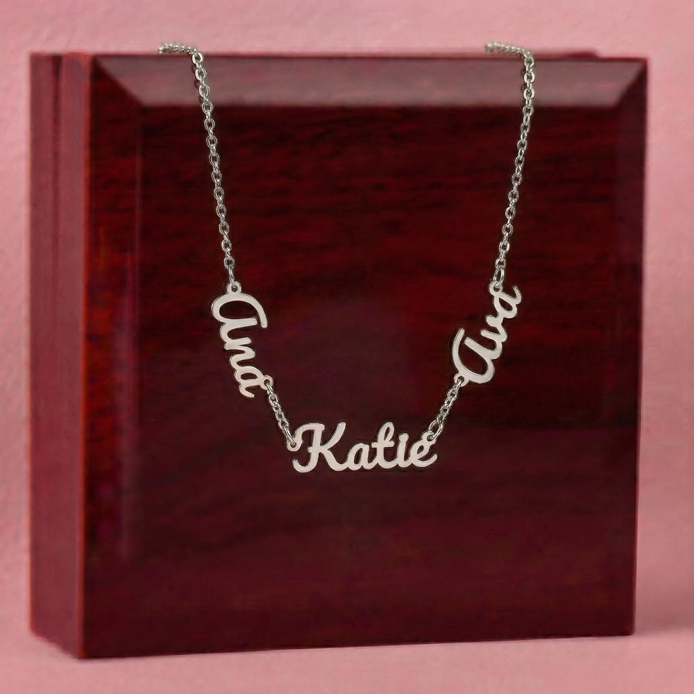 3 Name Necklace