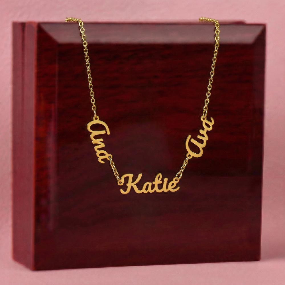 3 Name Necklace
