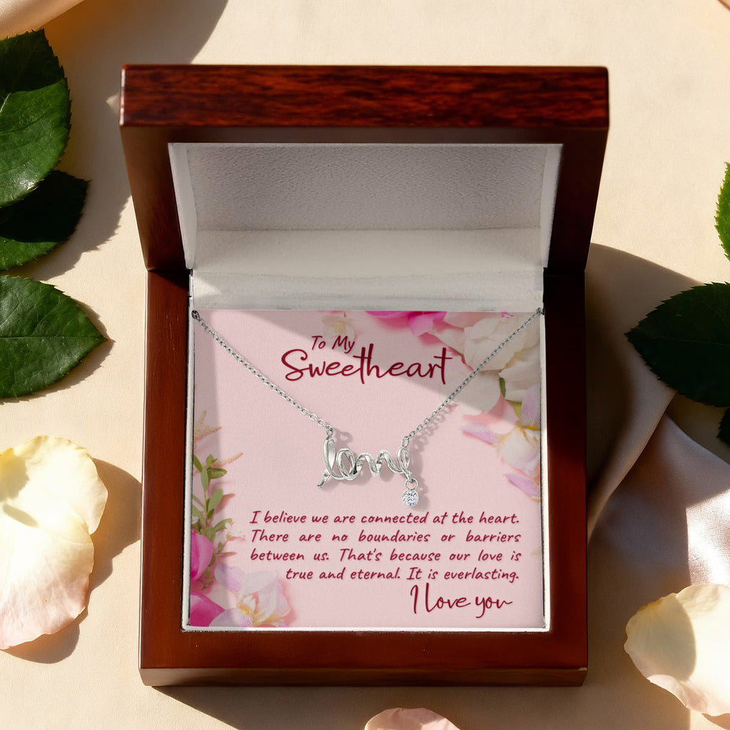 Scripted Love Necklace Gift for Her