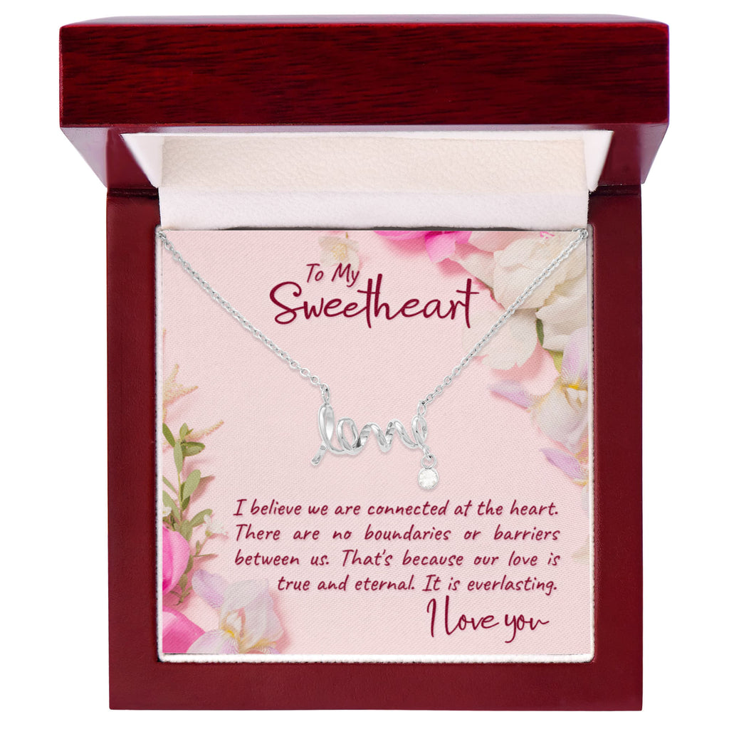 Scripted Love Necklace Gift for Her
