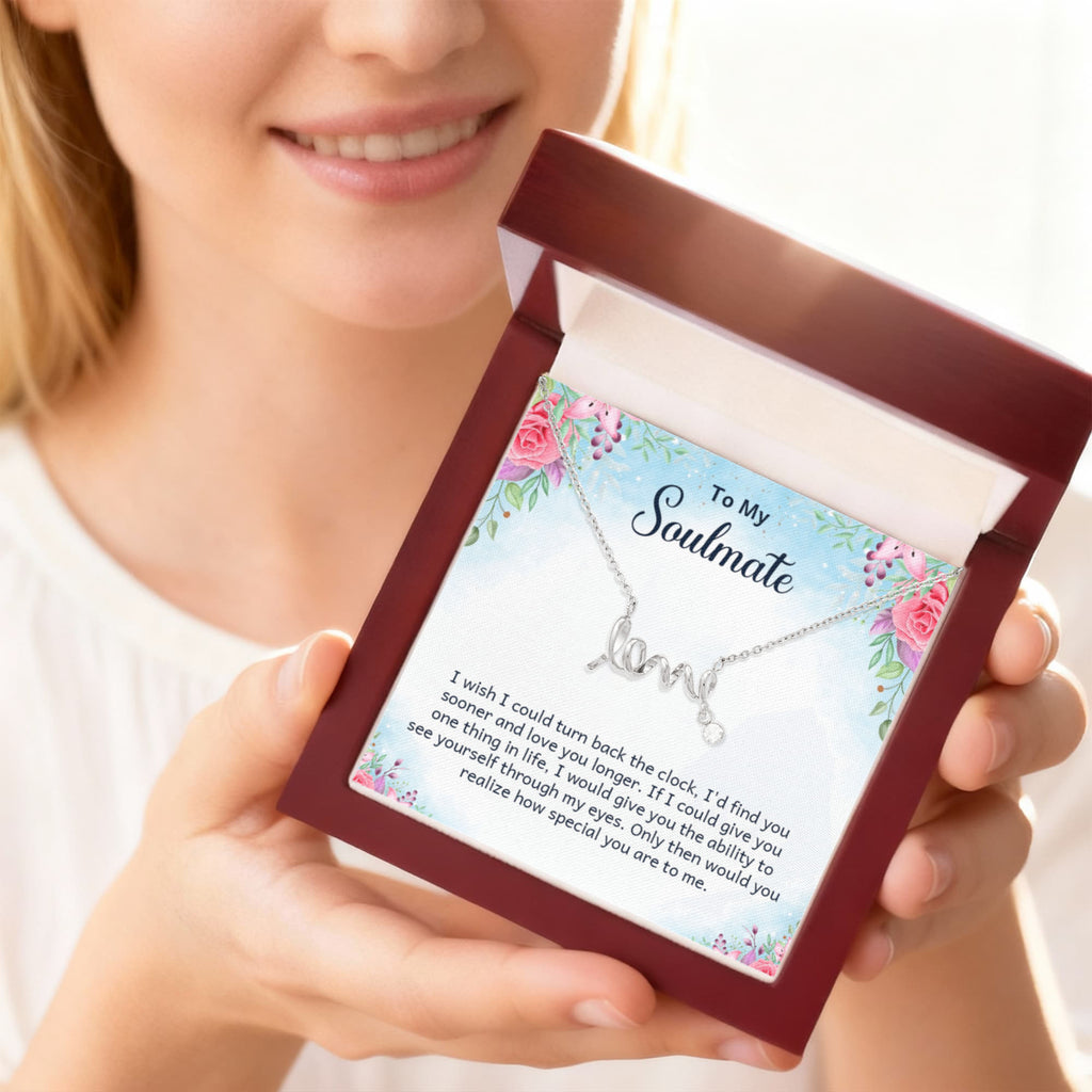 Scripted Love Necklace Gift for Her