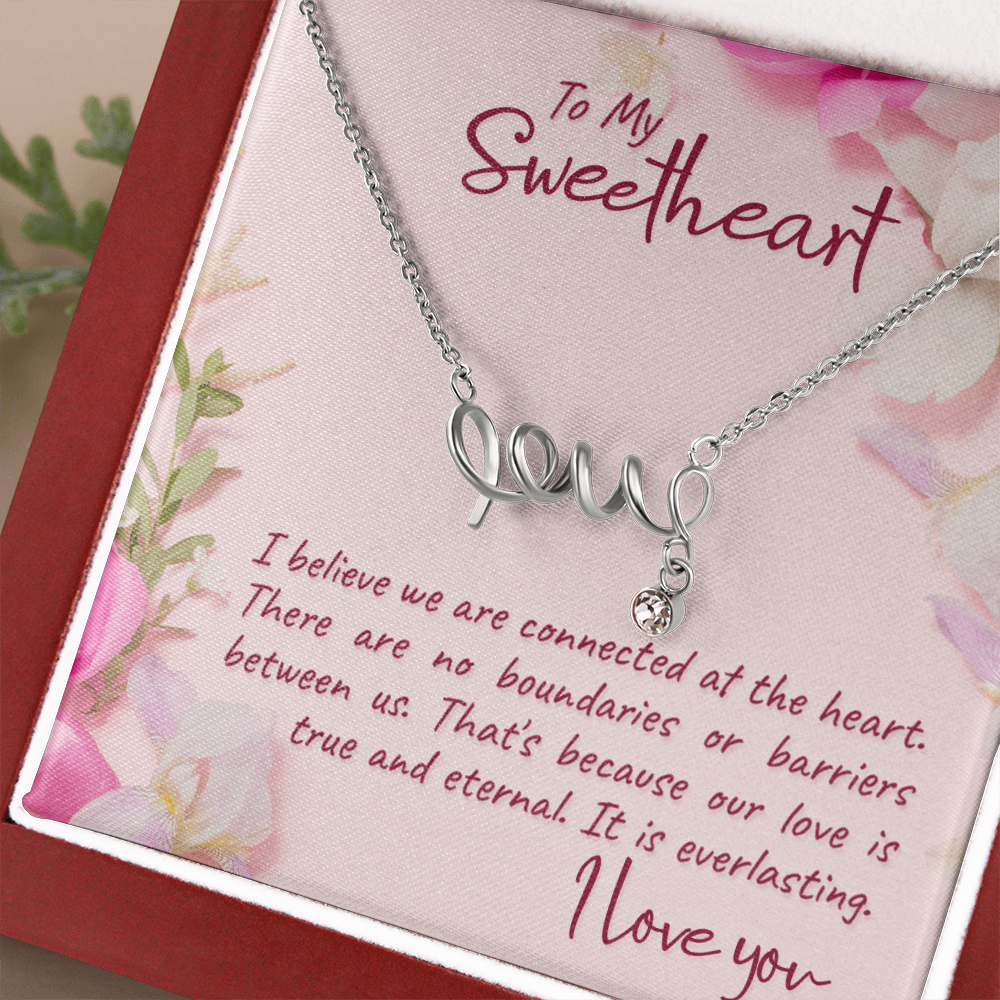Scripted Love Necklace Gift for Her