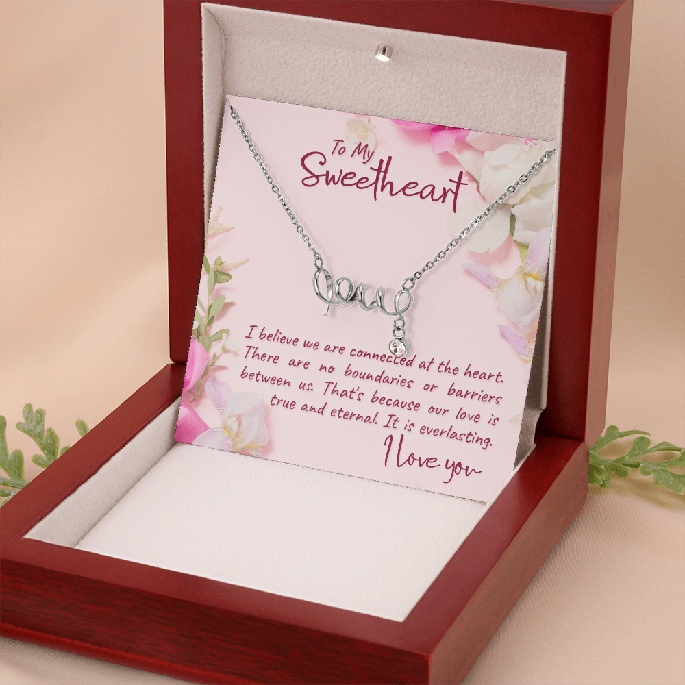 Scripted Love Necklace Gift for Her