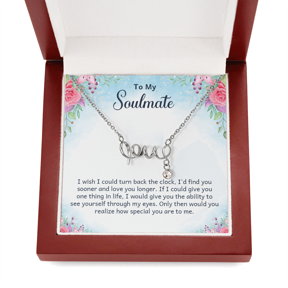 Scripted Love Necklace Gift for Her