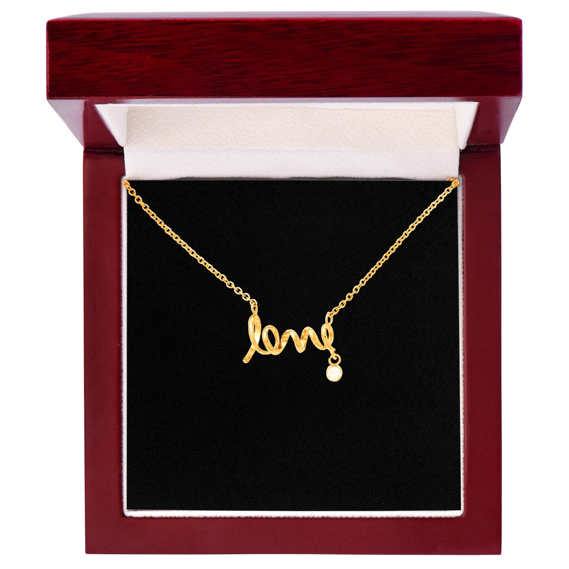 Scripted Love Necklace