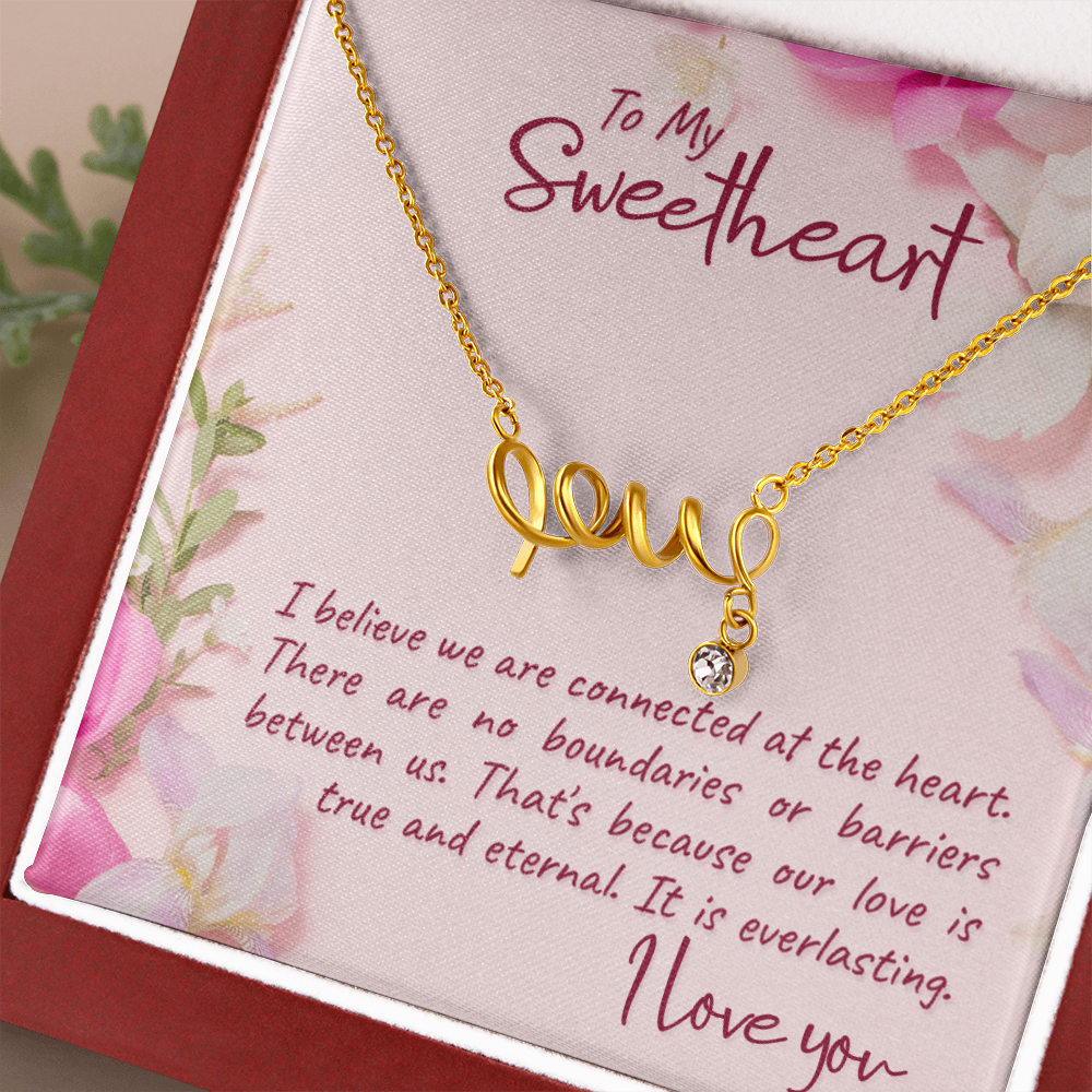 Scripted Love Necklace Gift for Her