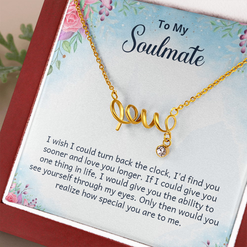 Scripted Love Necklace Gift for Her