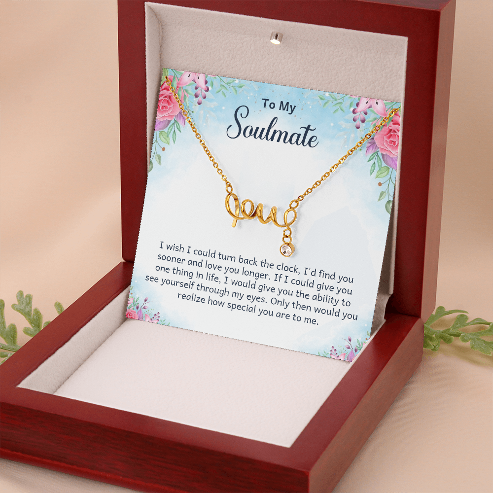 Scripted Love Necklace Gift for Her