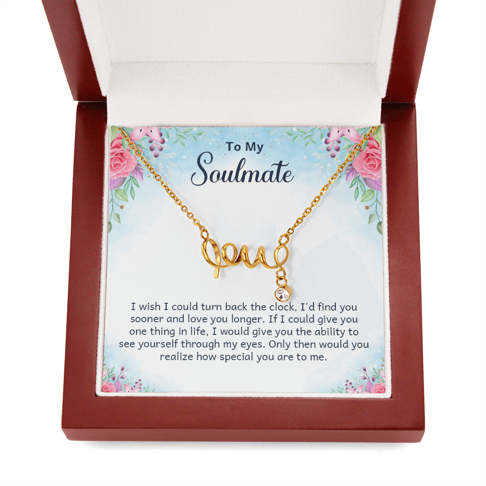 Scripted Love Necklace Gift for Her