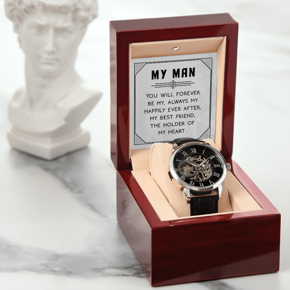 Openwork Watch Gift for Him