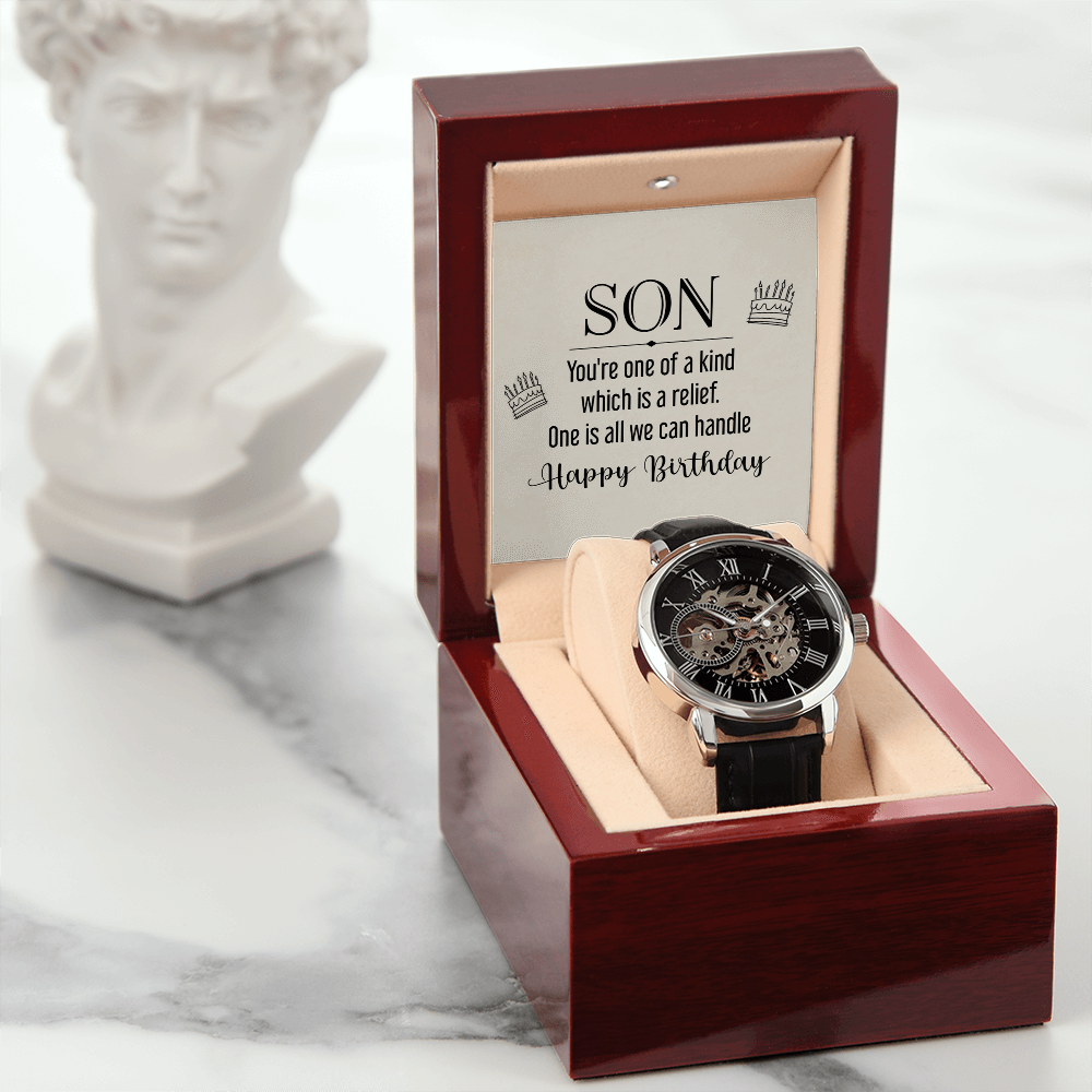 Openwork Watch Gift for Son Birthday