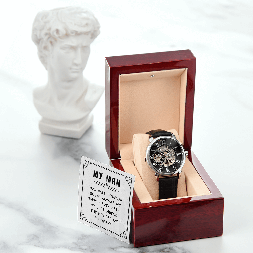 Openwork Watch Gift for Him