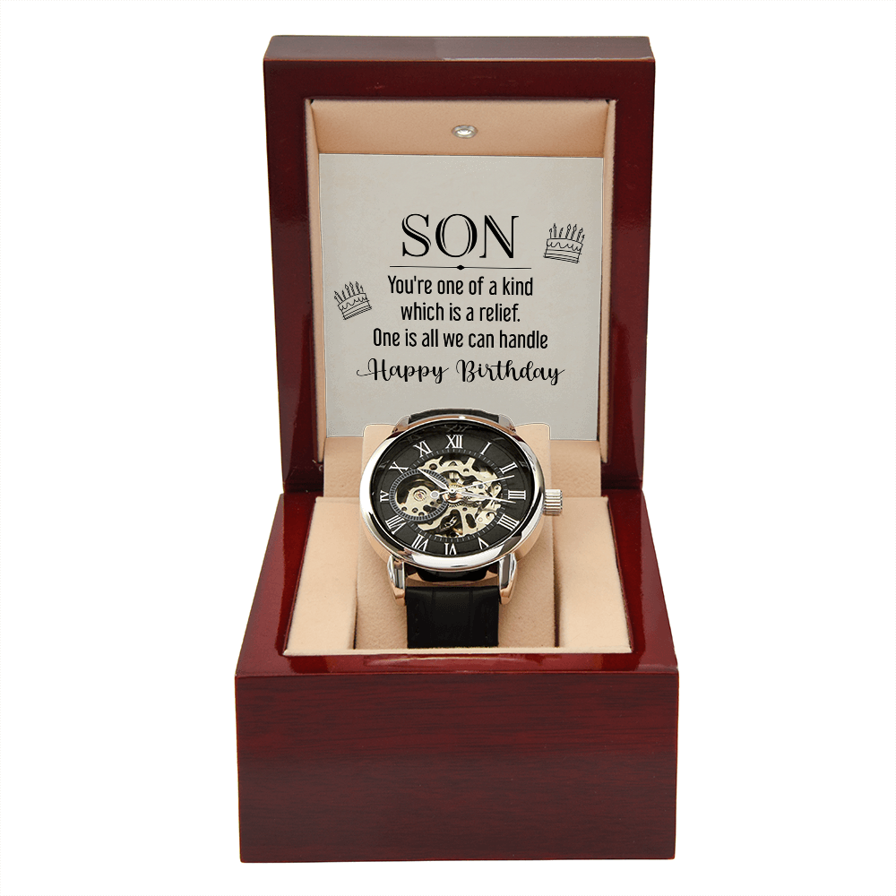 Openwork Watch Gift for Son Birthday