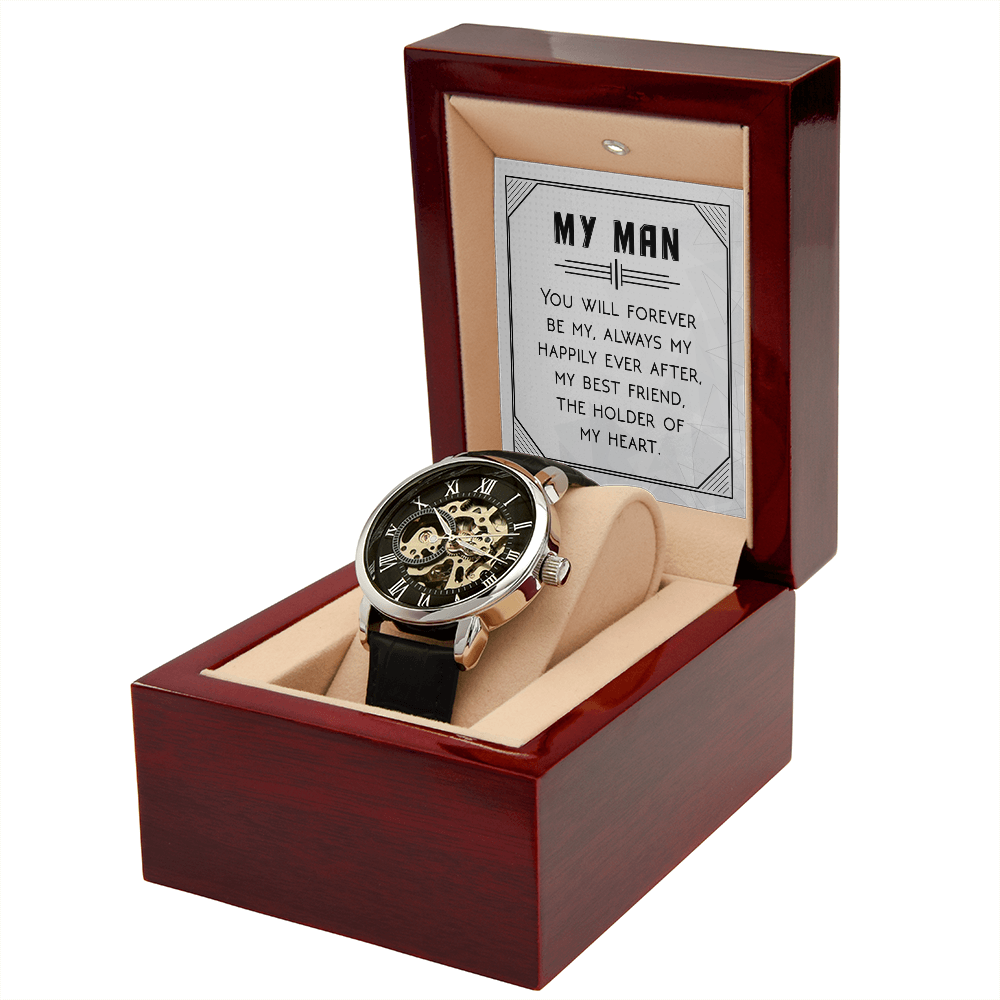 Openwork Watch Gift for Him