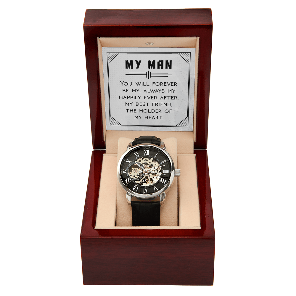 Openwork Watch Gift for Him