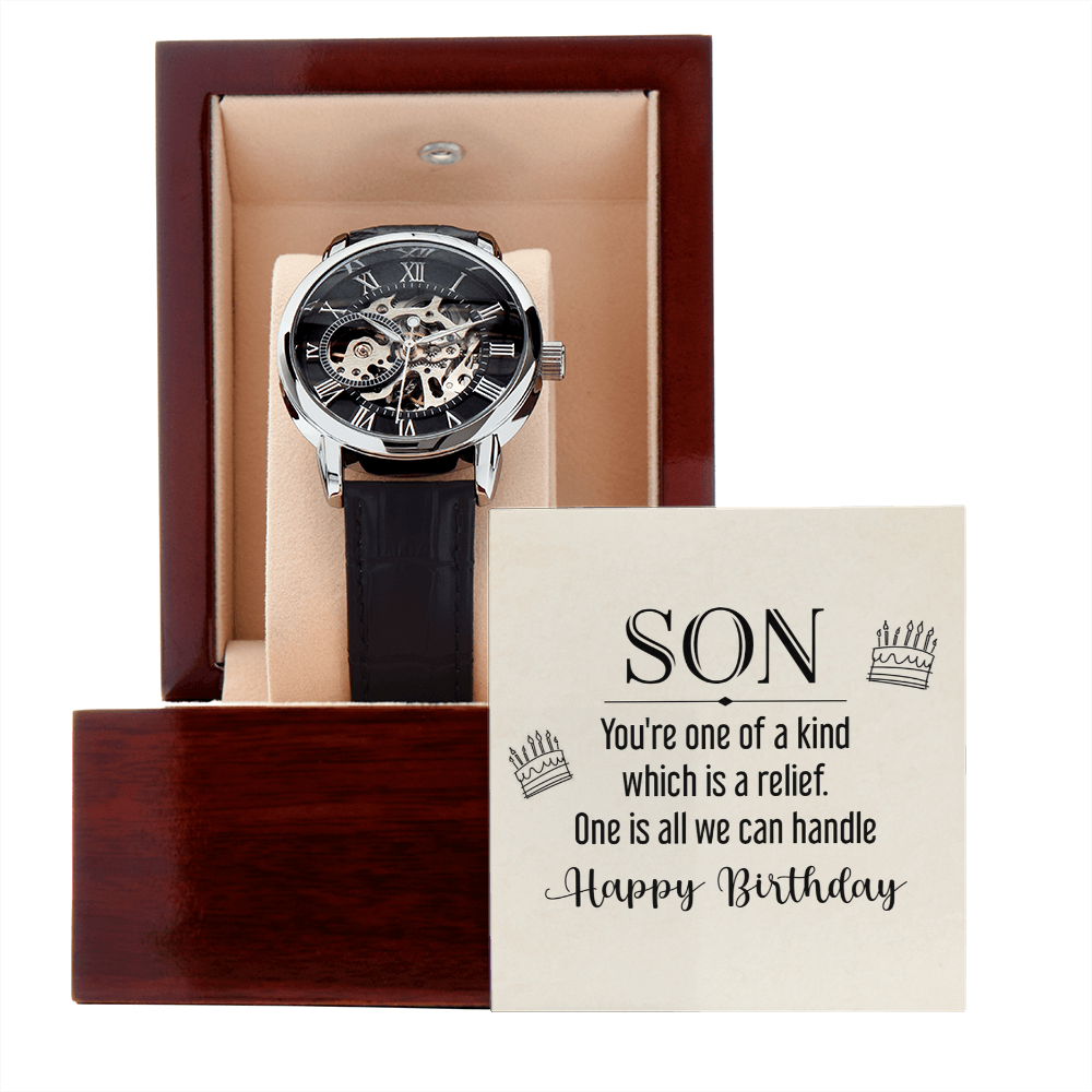 Openwork Watch Gift for Son Birthday