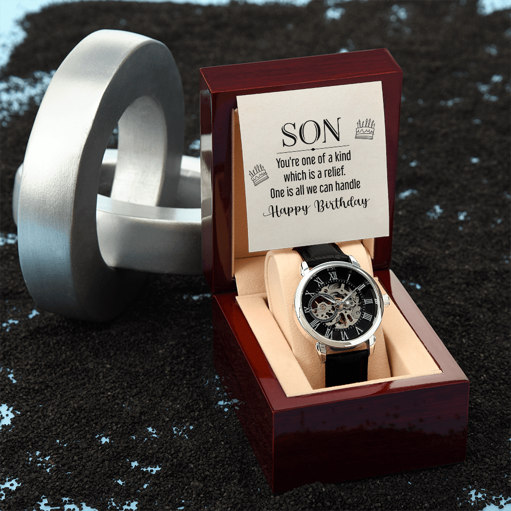 Openwork Watch Gift for Son Birthday