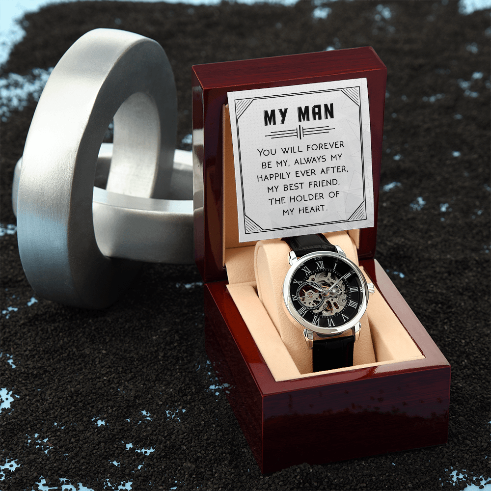 Openwork Watch Gift for Him