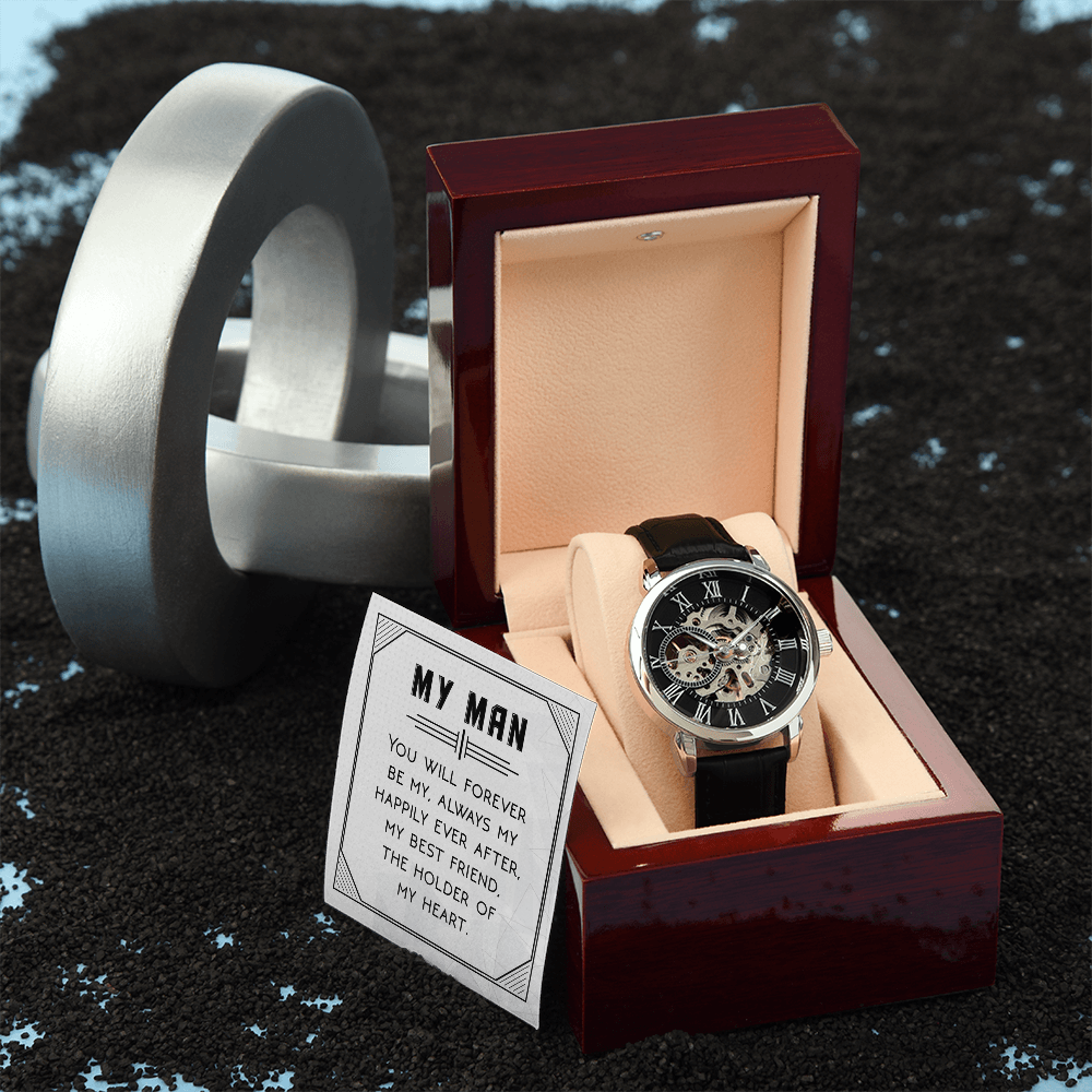 Openwork Watch Gift for Him
