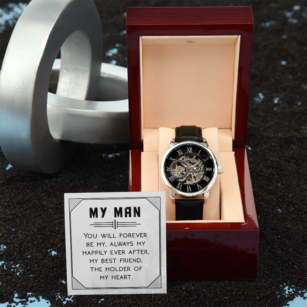 Openwork Watch Gift for Him