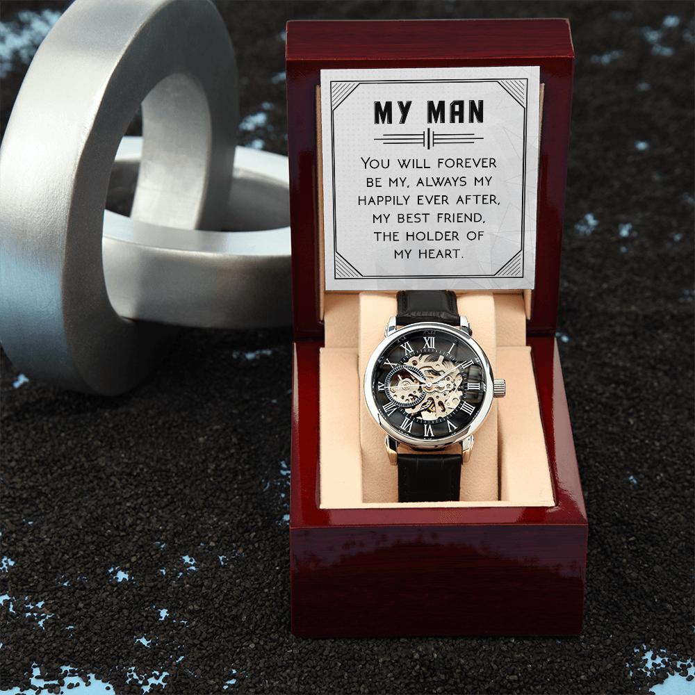 Openwork Watch Gift for Him