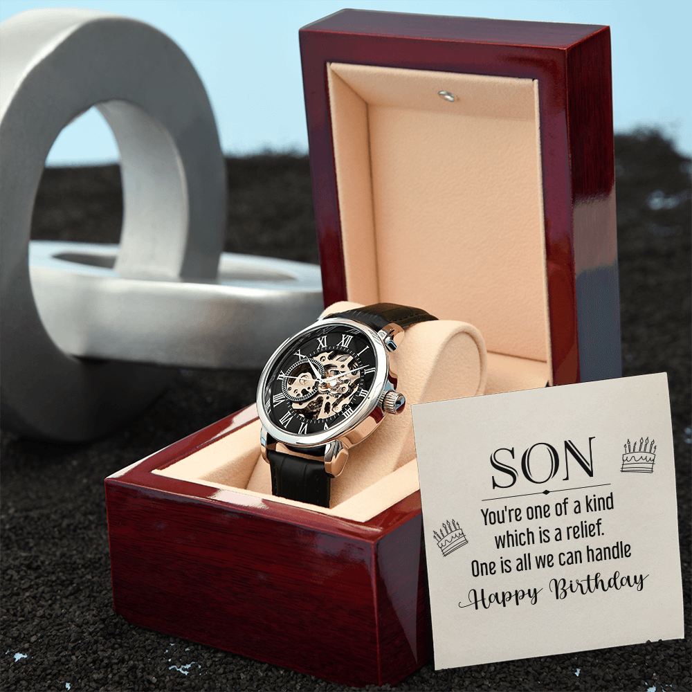 Openwork Watch Gift for Son Birthday