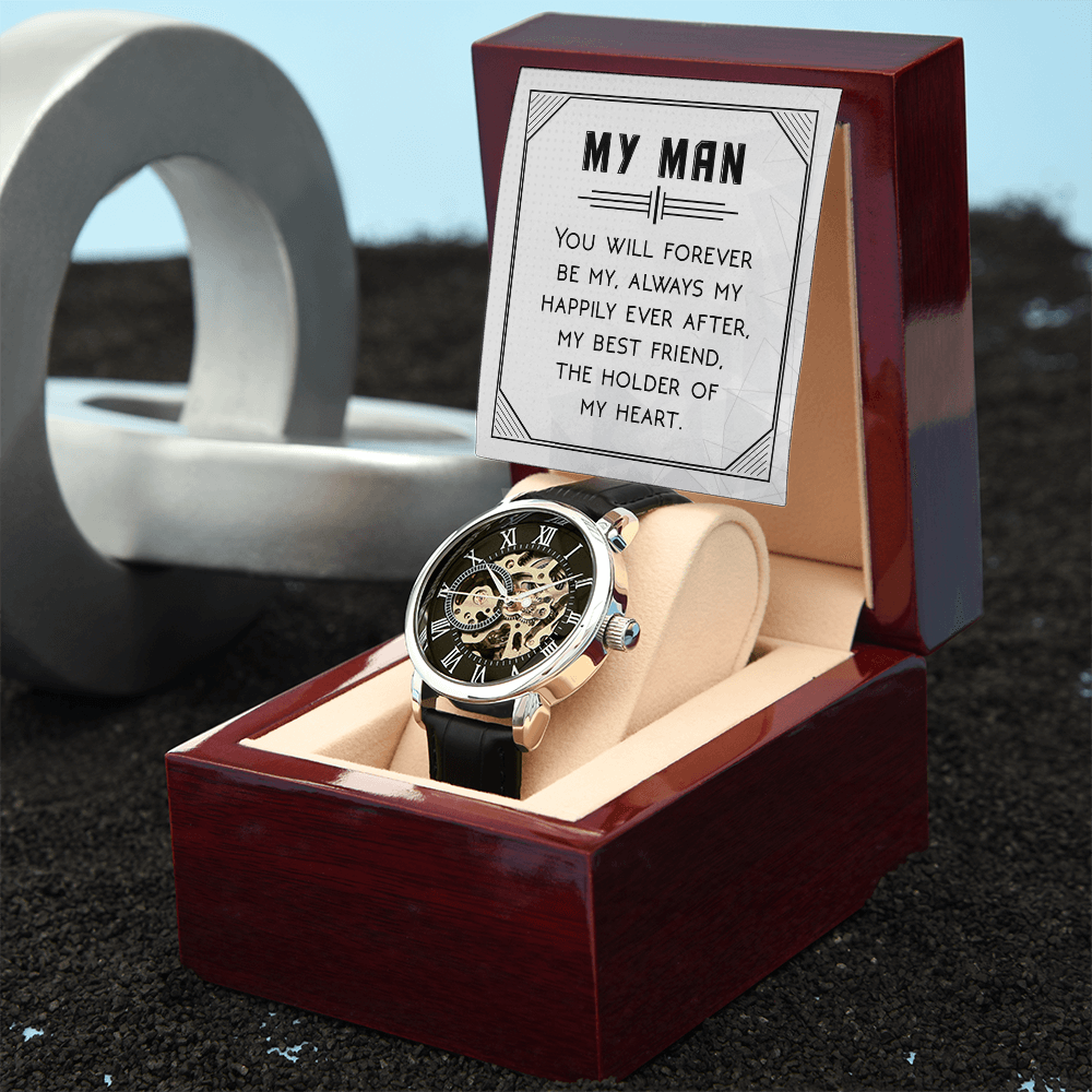 Openwork Watch Gift for Him