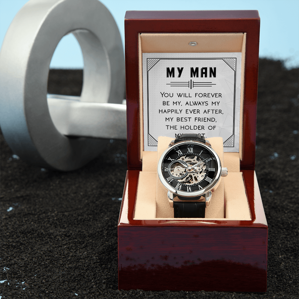 Openwork Watch Gift for Him