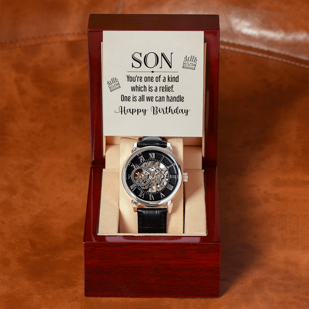 Openwork Watch Gift for Son Birthday
