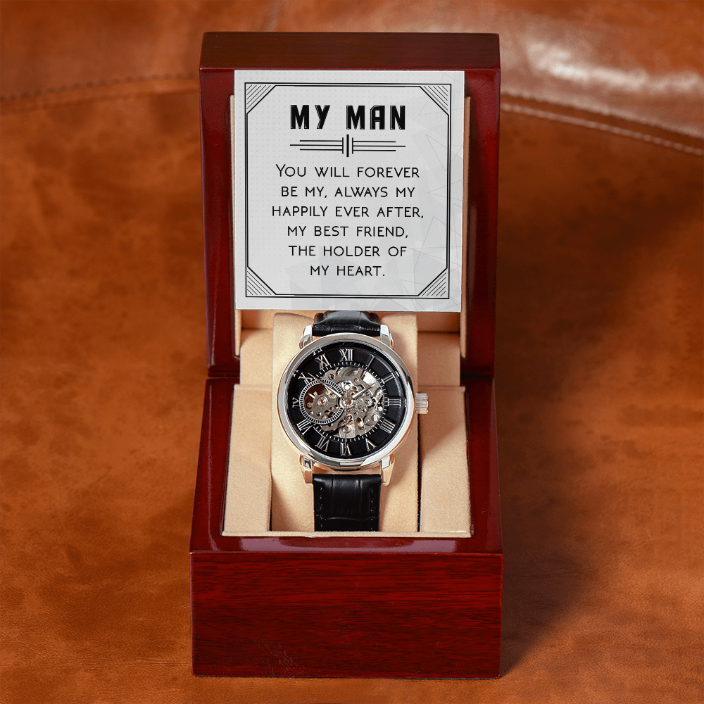 Openwork Watch Gift for Him