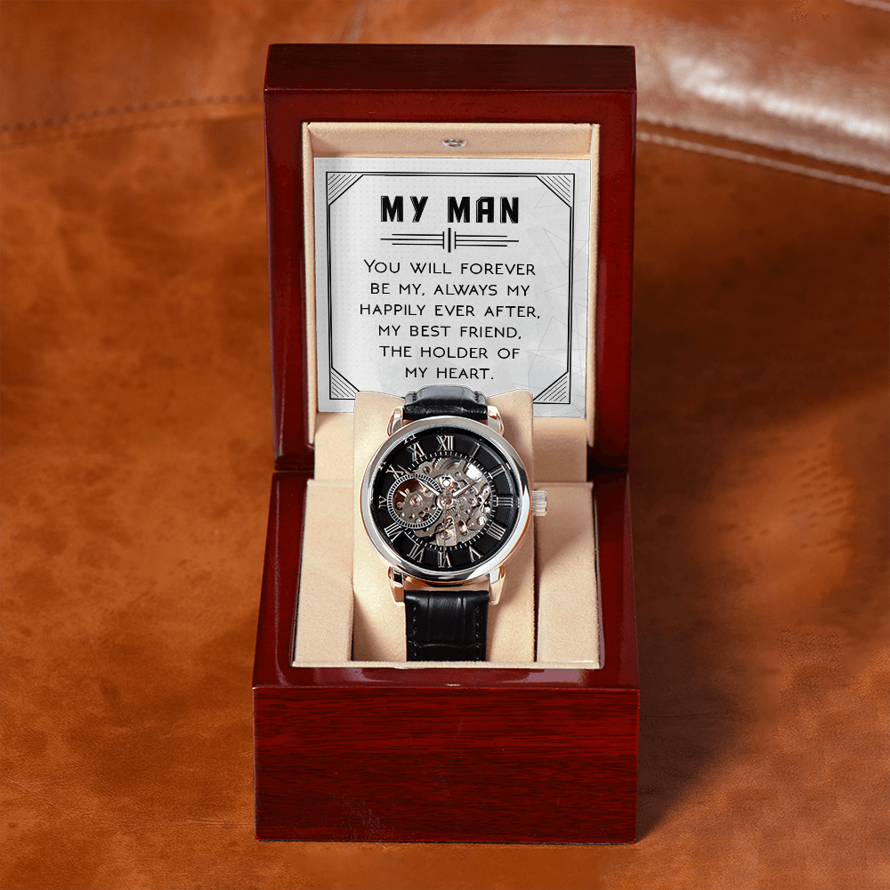 Openwork Watch Gift for Him
