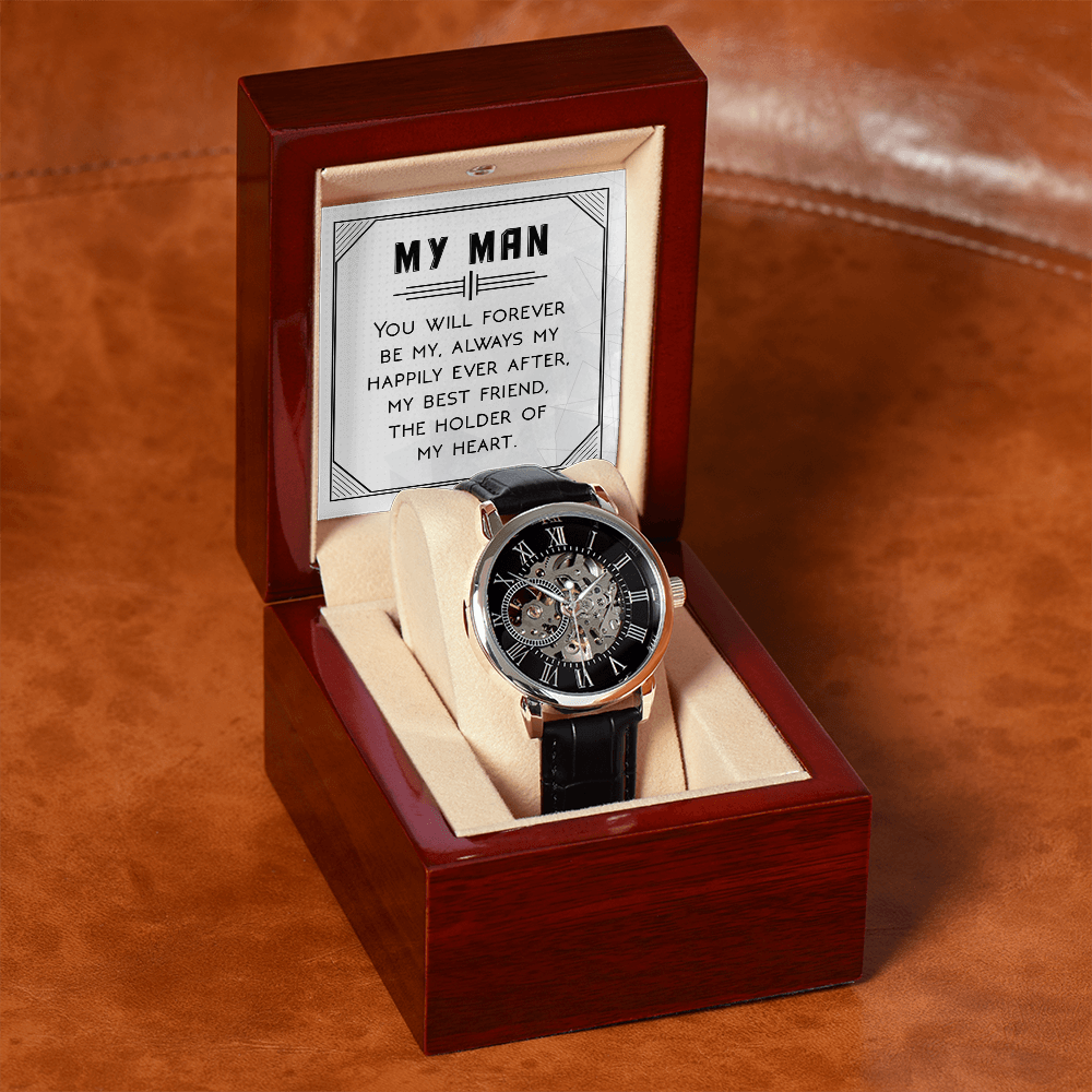 Openwork Watch Gift for Him