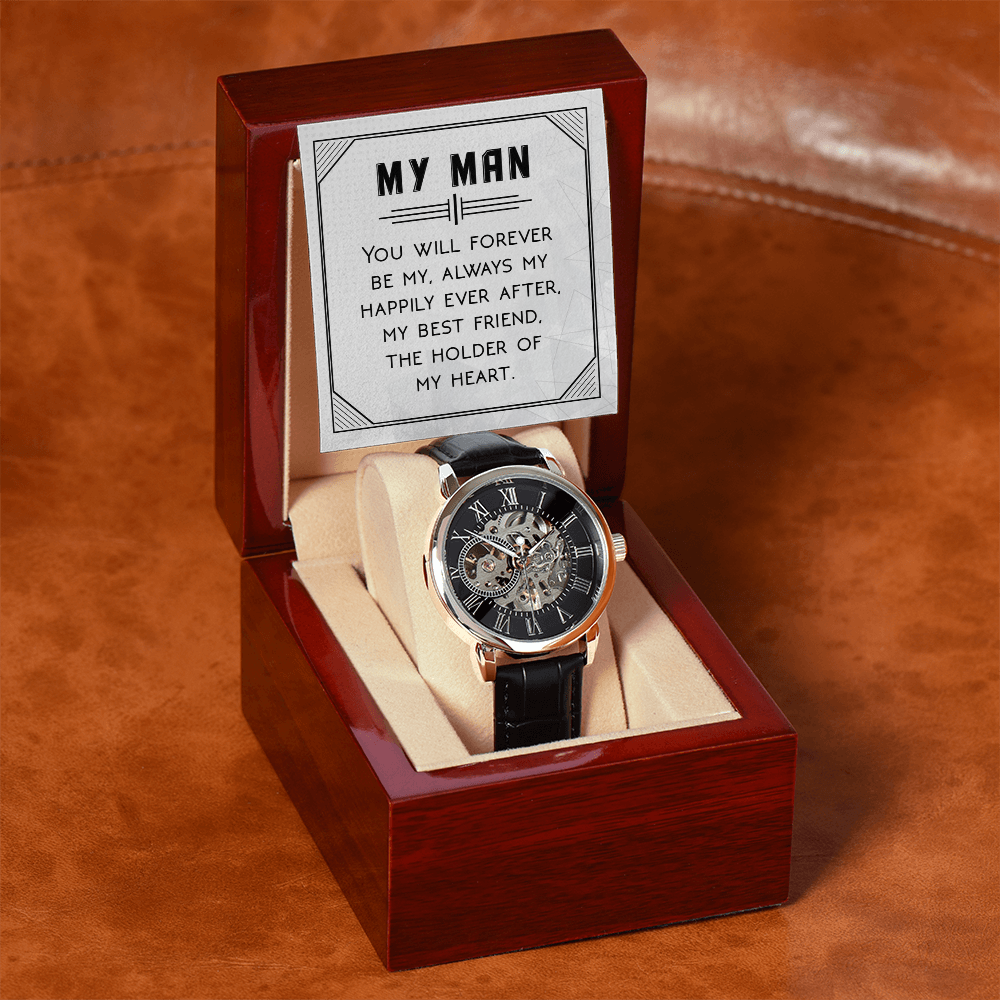 Openwork Watch Gift for Him