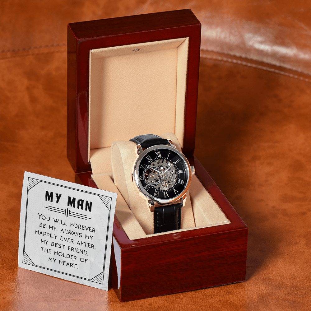 Openwork Watch Gift for Him