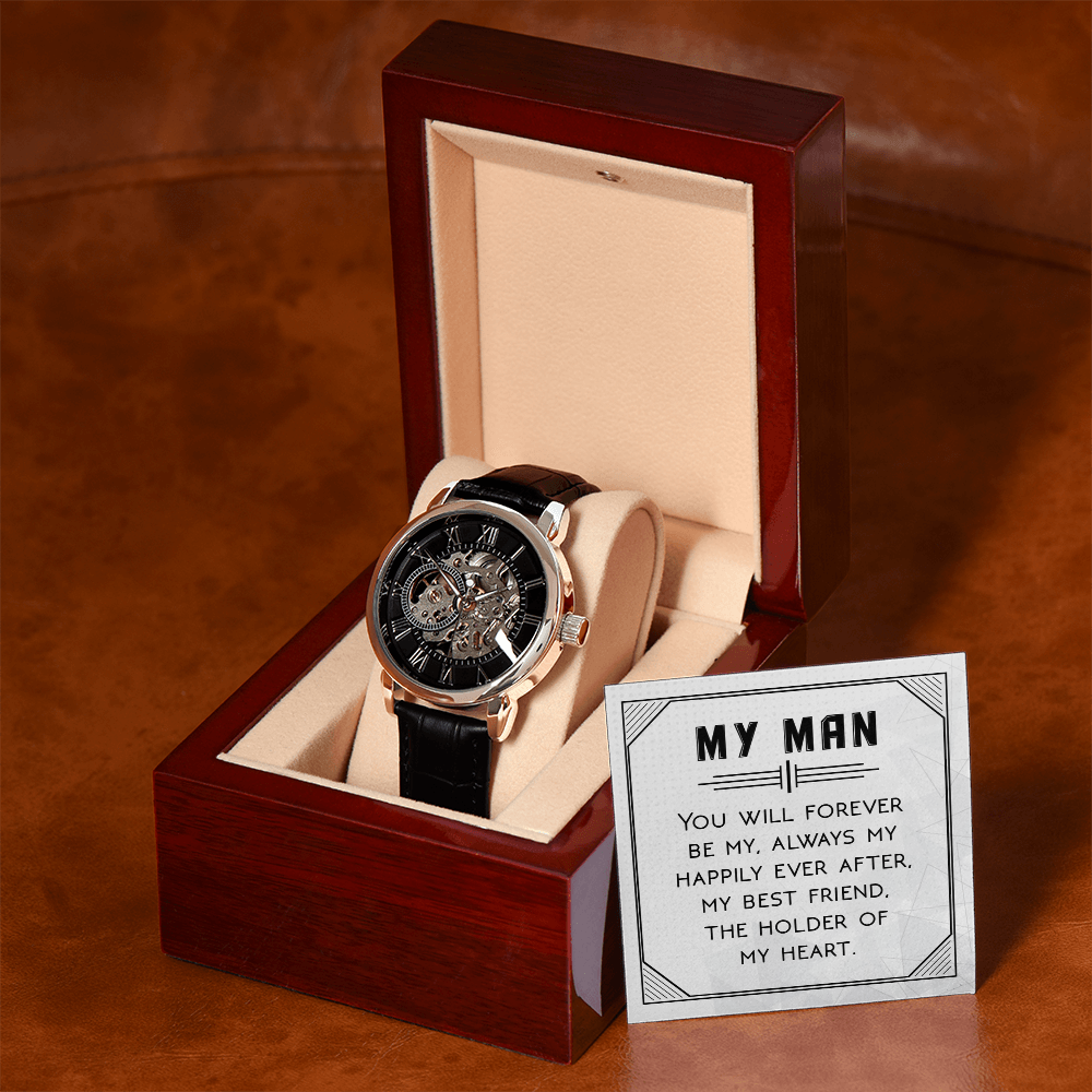 Openwork Watch Gift for Him