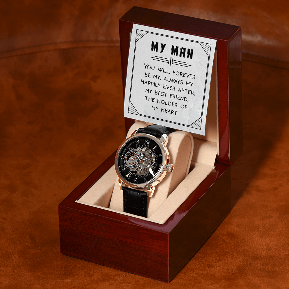 Openwork Watch Gift for Him