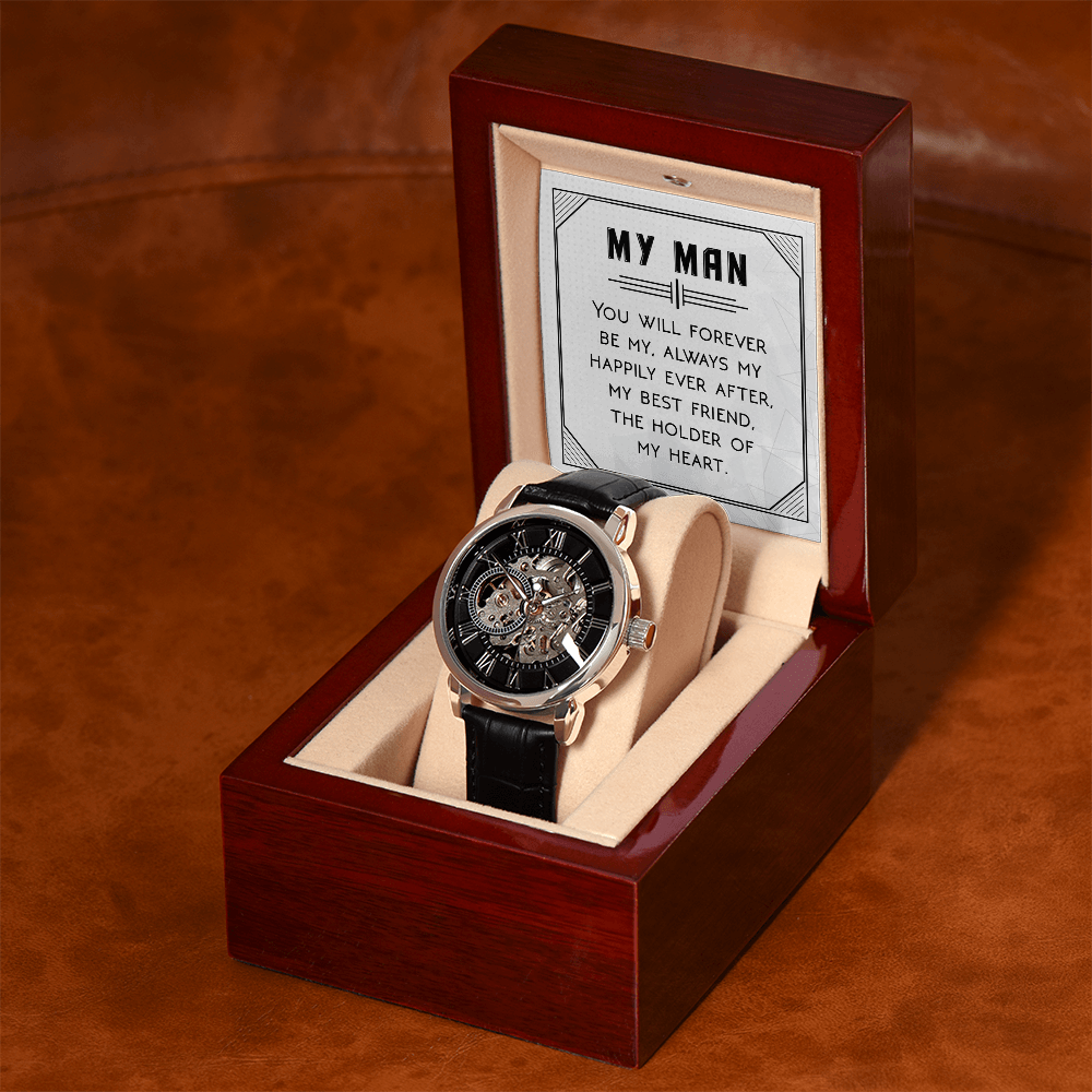 Openwork Watch Gift for Him