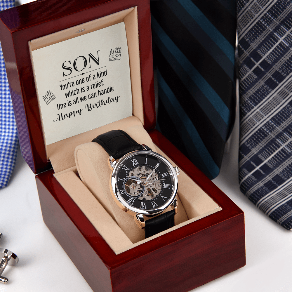 Openwork Watch Gift for Son Birthday