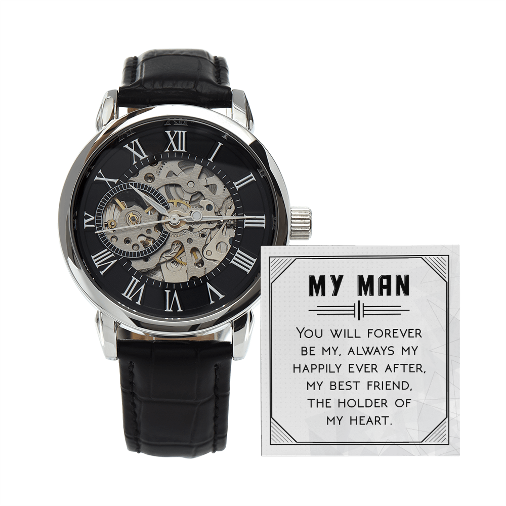 Openwork Watch Gift for Him