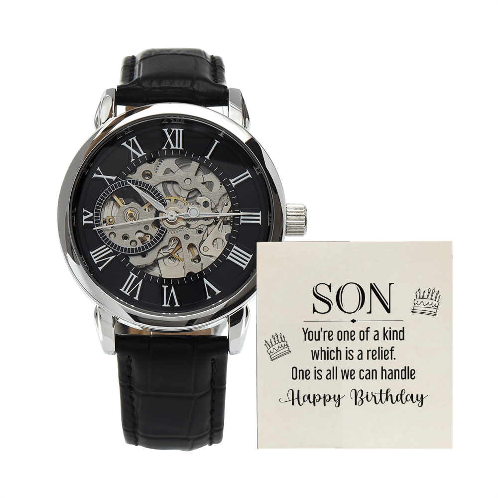 Openwork Watch Gift for Son Birthday