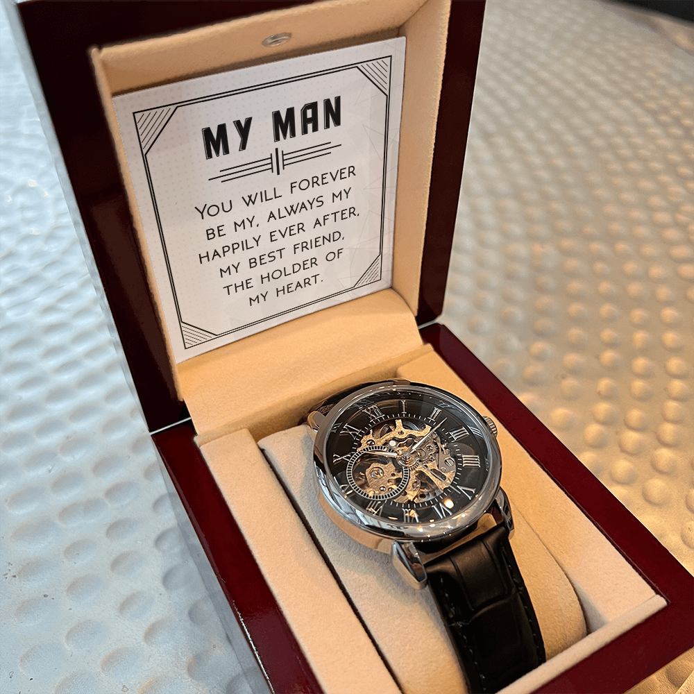 Openwork Watch Gift for Him