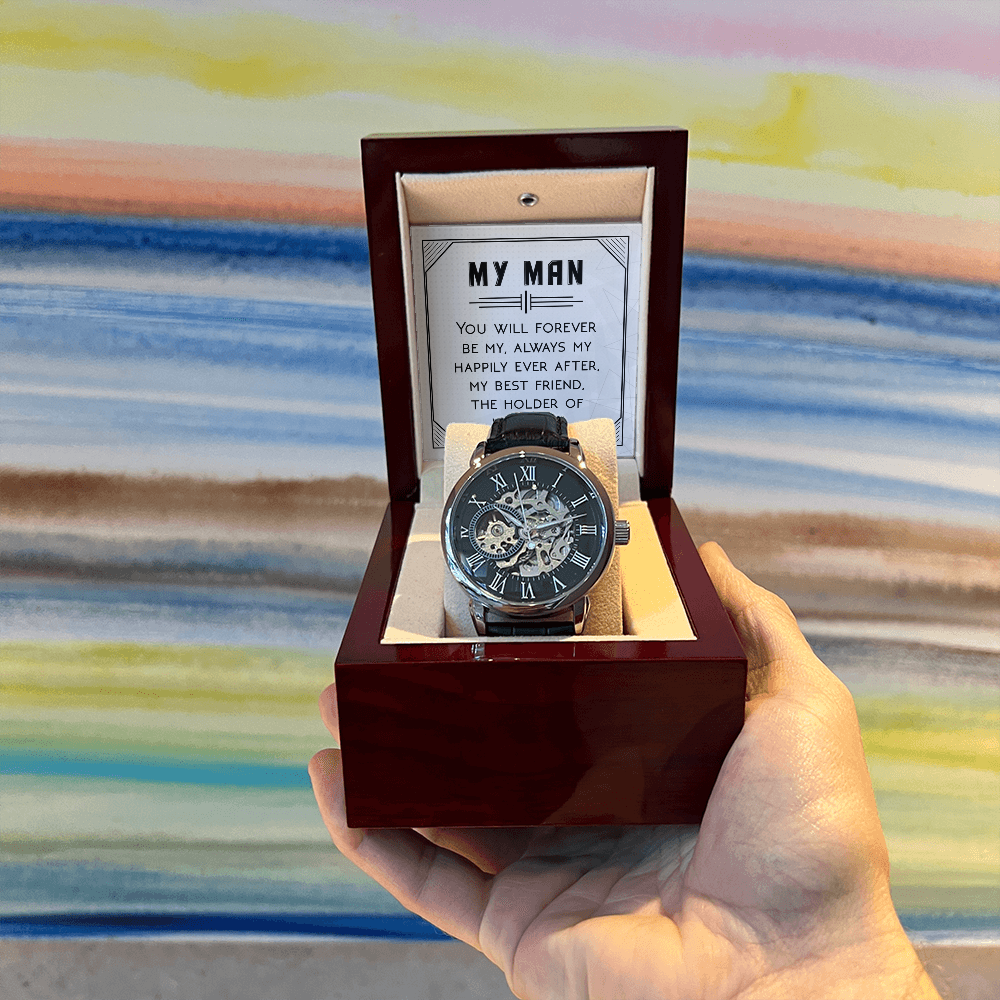 Openwork Watch Gift for Him