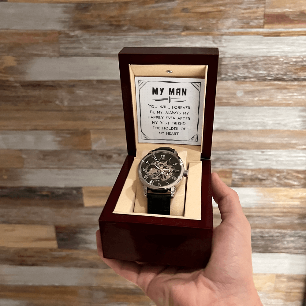 Openwork Watch Gift for Him