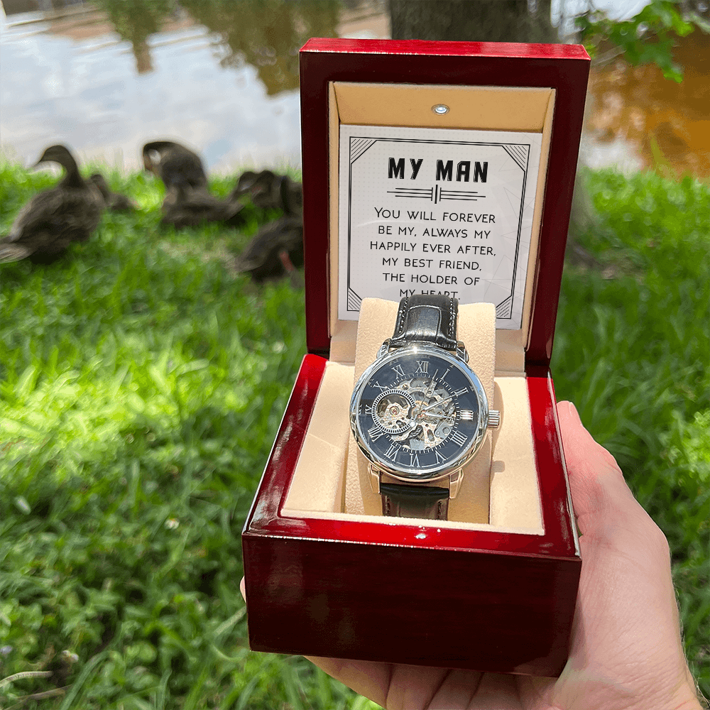 Openwork Watch Gift for Him