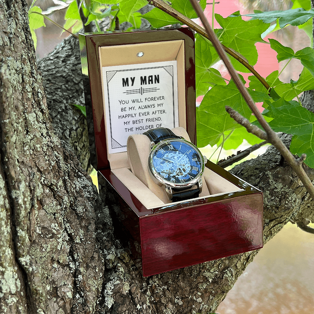 Openwork Watch Gift for Him