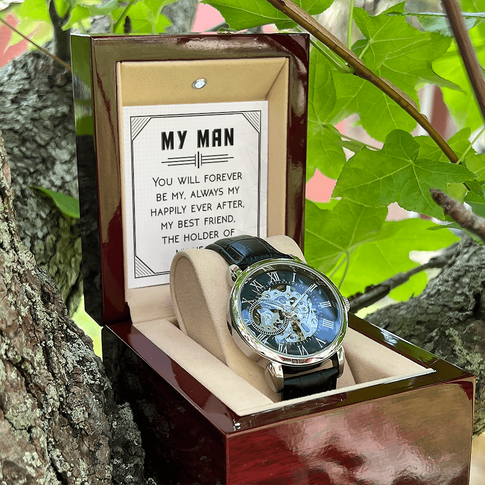 Openwork Watch Gift for Him